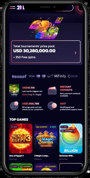 21bit casino Australia Mobile